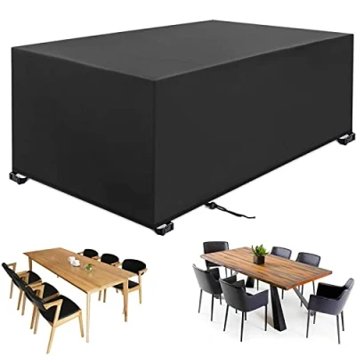 Afbeelding van Afdekking voor tuinmeubels, waterdicht, stofdicht, tuinmeubelafdekking, robuuste 420D oxfordstof, beschermhoes tuintafels, anti uv afdekzeil, 213 x 132 72 cm
