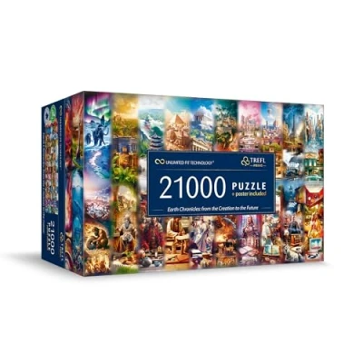 Afbeelding van Trefl Prime UFT puzzel, Earth Chronicles: from the Creation to Future 21000 stukjes, Gigantische Dikste karton, voor volwassenen en kinderen vanaf 12 jaar