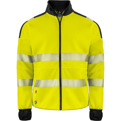 Afbeelding van ProJob 6109 SIGNALISATIESWEATER MET LANGE RITSSLUITING EN ISO 20471 KLASSE 3 646109 Geel/Zwart