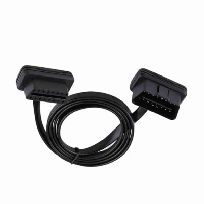 Afbeelding van Keenso Diagnostic 16 pins stekker op bus OBD2 kabel verlengkabel scanner codelezer (100 cm) Odb Verlengsnoer