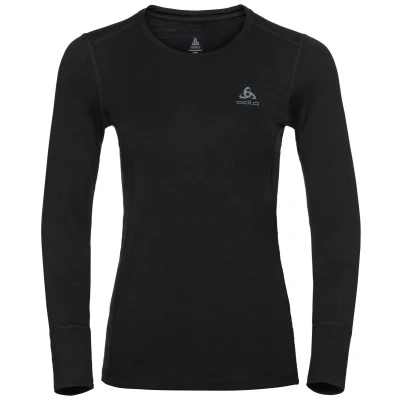 Afbeelding van Natural 100 Merino Warm LS Thermoshirt Dames Black 990 XL Zwart Thermokleding