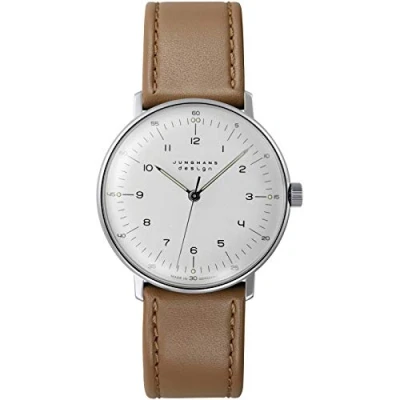 Afbeelding van Junghans Max Bill handopwinder 027/3701.02 handopwind horloge vintage luxe heren dames cadeautip