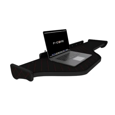 Afbeelding van F CORE Tafels op het dashboard vrachtwagen compatibel voor DAF XF 106 01.14 Midden LED paneel ZWART/ROOD