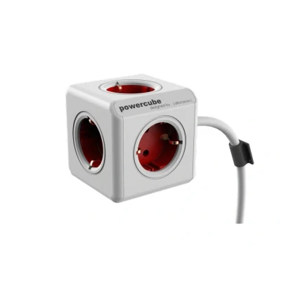 Afbeelding van Allocacoc PowerCube Extended Red 3m