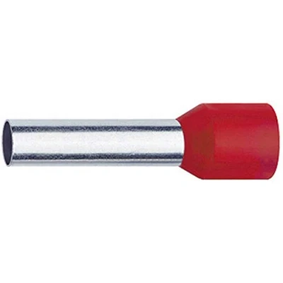 Afbeelding van Klauke 1718 Adereindhulzen 1 mm² Deels geïsoleerd Rood 1000 stuk(s)
