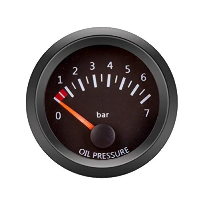 Afbeelding van ETOPARS 2&quot; inch 52mm Oliedrukmeter Auto Motor Wijzer Indicator Rood Licht Bar Olie Drukmeter Elektrische Oliepersmeter Gauge Rook Tint Len Universeel