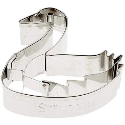 Afbeelding van Staedter swan reliëf Cookie Cutter, Zilver