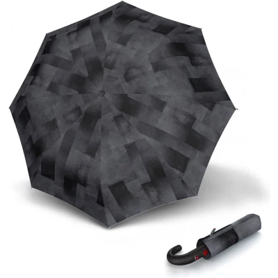 Afbeelding van Knirps T 260 Duomatic Windproof Paraplu met ronde handgreep Clear Stone