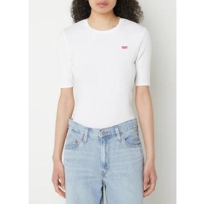 Afbeelding van Levi&#039;s LUCA SLIM TEE Tshirt basic, Dames, Maat: XXS, White