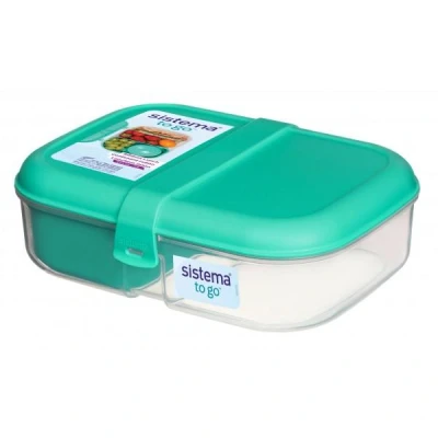 Afbeelding van Sistema Lunchbox Container Ribbon To Go 1,1 liter mint kleur