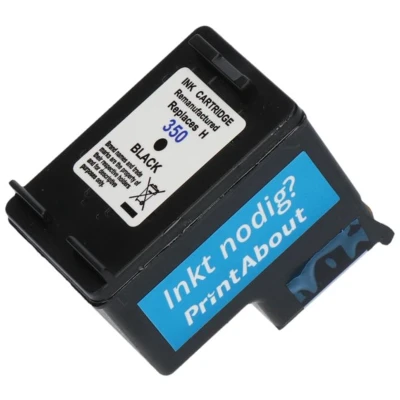 Afbeelding van Huismerk HP 350XL (CB336EE) Inktcartridge Zwart Hoge capaciteit