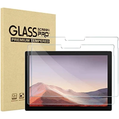 Afbeelding van ProCase 2 Stuks Screen Protector voor Surface Pro 7 Plus, 7, 6, 5, 4, Gehard Glas Anti Kras Beschermfolie Schermbeschermer