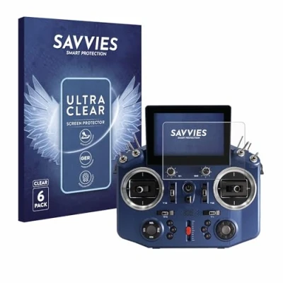 Afbeelding van Savvies Screenprotector voor FrSky Horus X20 Folie Beschermfolie transparant (6 Stuks)