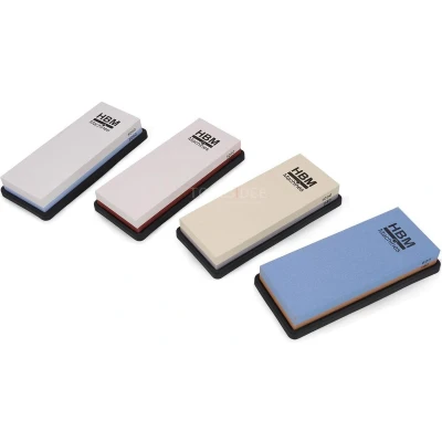 Afbeelding van HBM Professionele Dubbelzijdige Wetsteen K180/600 met Rubberen Anti Slip Houder