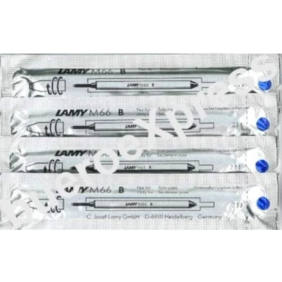 Afbeelding van Lamy: rollerbal grote vulling M66: kleur:, lijnbreedte: breed, 4er Set blauw