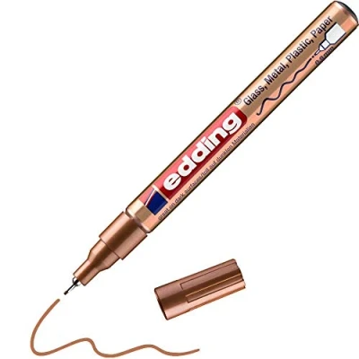 Afbeelding van Edding glanslakmarker e 780 CR koper paintmarker