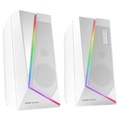Afbeelding van Mars Gaming MS7W, RGB Luidsprekers, Bluethooth 5.0 + Jack 3.5, DSP Sound 20W, Wit