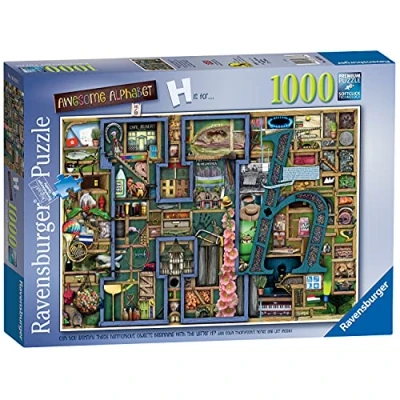 Afbeelding van Ravensburger puzzel Colin Thompson Awesome Alphabet H Legpuzzel 1000 stukjes