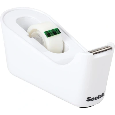Afbeelding van Plakbandhouder Scotch C18 wit + 1rol magic tape 19mmx33m