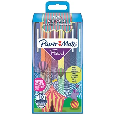 Afbeelding van 1 x 16 Paper Mate Flair Viltstiften Carnival Wonder M