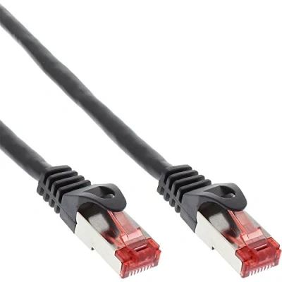Afbeelding van S/FTP CAT6 Gigabit crossover netwerkkabel / zwart PVC 1,5 meter