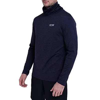 Afbeelding van Warm up Top met Trechterhals voor Heren Night Sky (blauw), S