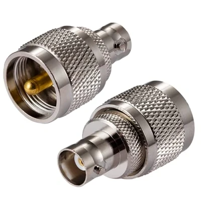 Afbeelding van Vecys CB Radio Adapter PL 259 UHF Plug naar BNC Socket Antenne voor Amateur Walkie Talkie Handheld SO 239 Coax Wireless LAN Devices (2 stuks)