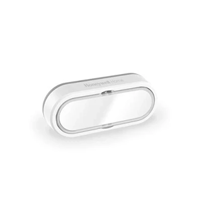 Afbeelding van Honeywell rf drukknop 9 serie draadloze met naamplaat en led veiligheidsverlichting horizontaal wit dcp911