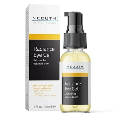 Afbeelding van YEOUTH Ooggel Radiance met Hyaluronzuur en Tripeptiden, Gel voor Rimpels, Lijntjes, Donkere Kringen Onder de Ogen Wallen, Huidverzorging 30ml
