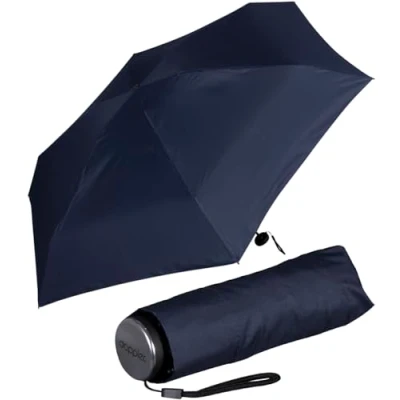 Afbeelding van Doppler Super Mini Fiber compacte zakparaplu extra licht en klein, Donkerblauw, 92 cm