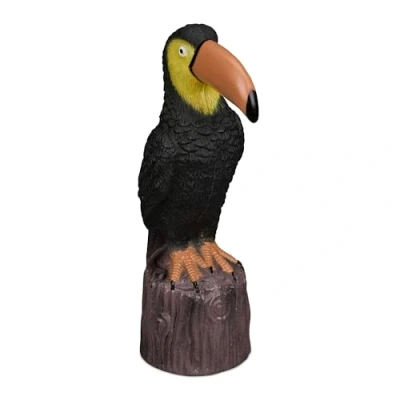 Afbeelding van Relaxdays toekan beeld kunststof tuinbeeld vogel vogelbeeld tuindecoratie balkon