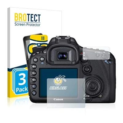 Afbeelding van BROTECT Screenprotector voor Canon EOS 7D Folie Beschermfolie Beschermglas transparant (3 Stuks)