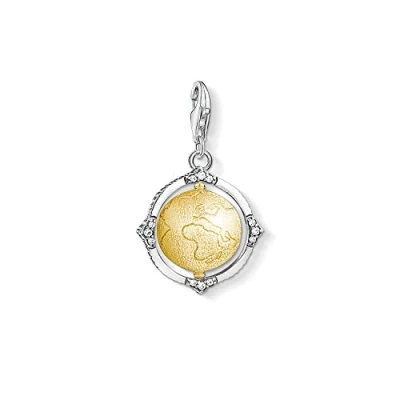 Afbeelding van Thomas Sabo Charm Club 925 Sterling Zilveren Vintage Globe Bedel 1711 849 39