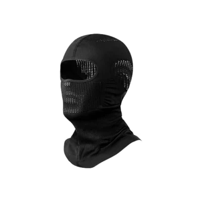 Afbeelding van ZEOXUER Bivakmuts voor op de fiets, skimasker, motorfiets, fietsen, balaclava, dames en heren, A Zwart, One size