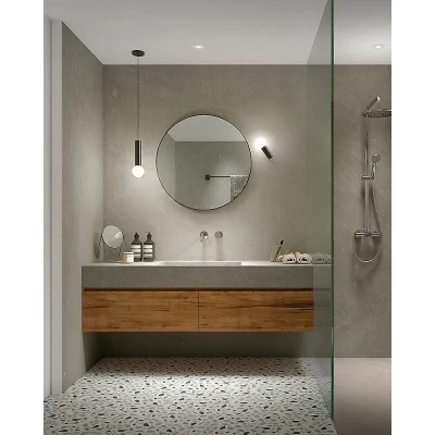 Afbeelding van LEDS C4 Mist badkamer wandlamp 1 lamp zwart