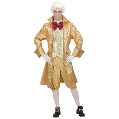 Afbeelding van Widmann Middeleeuwen &amp; Renaissance Kostuum Venetiaanse Edelman Marco Goud Large Carnavalskleding Verkleedkleding
