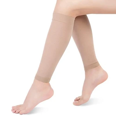 Afbeelding van Yosoo Health Gear Kuitcompressiekousen zonder voet, Medische steunkousen klasse 2 trombosekousen met gradiëntcompressie 20 30 mmHg, voor spataderen, bevordering van de bloedsomloop