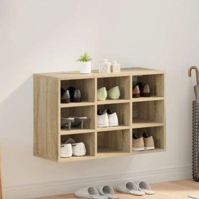 Afbeelding van vidaXL Schoenenkast met plank opslag Sonoma eiken 103x30x51 cm Bewerkt hout