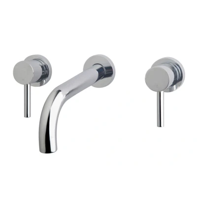 Afbeelding van Wiesbaden Caral inbouw wastafelmengkraan 2 knops chroom