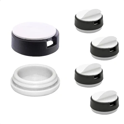Afbeelding van WAGNER QuickClick® Kunststofglijders Meubelglijders I set van 4 voor verlijming 4x basisdeel+glij inzetstuk verwisselbaar kunststof HYPER diameter Ø 20 mm Made in Germany 15830700