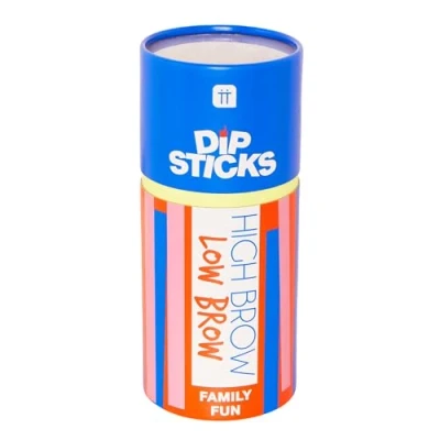 Afbeelding van Talking Tables Dipsticks High &amp; Low Brow Algemeen Kennis Quizspel voor kinderen en volwassenen Gemakkelijke harde Trivia vragen het hele gezin, aanwezig, kousvuller