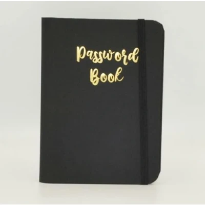 Afbeelding van Wachtwoordboek A Z Tabbed Notebook voor Internet Login Information&#039; Kleine Zakformaat Wachtwoord Keeper Journal Computer, Website Zwart