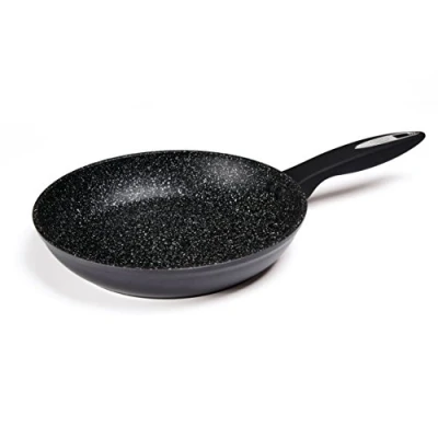 Afbeelding van Zyliss E980064 Ultimate Koekenpan, 24cm, Gesmeed Aluminium, Zwart, Rockpearl Plus Antiaanbaktechnologie, Geschikt Voor Inductie en Vaatwasserbestendig, 10 Jaar Anti Aanbakgarantie