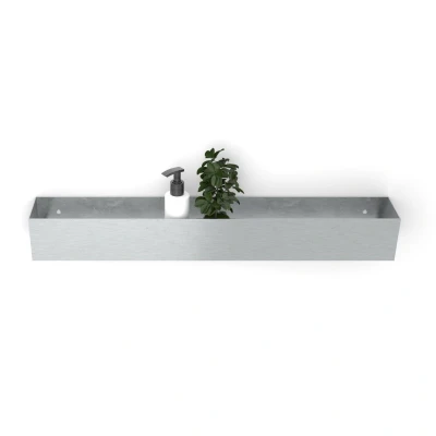 Afbeelding van LoooX Special box rechthoek 60x10x10cm Geborsteld RVS