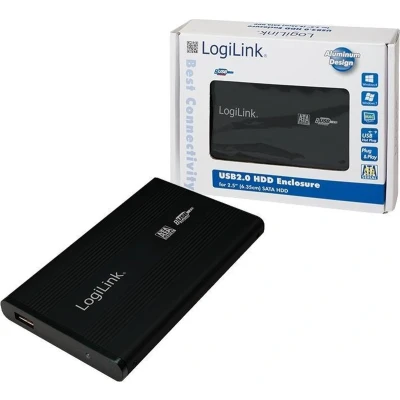 Afbeelding van LogiLink 2.5 SATA USB 2.0 HDD Enclosure Stroomvoorziening via