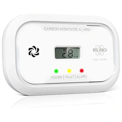 Afbeelding van ELRO FC5003 Koolmonoxidemelder met 10 jarige sensor en display CO melder voldoet aan Europese Norm EN50291