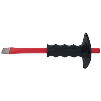 Afbeelding van KS Tools 156.0535 platte beitel met handbeschermgreep, 8 kant, 250 mm