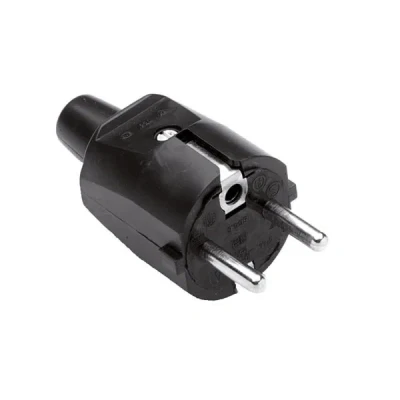 Afbeelding van Schuko Apparaat Stekker rubber ABS