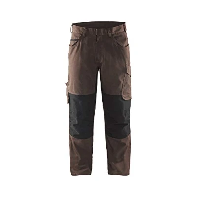 Afbeelding van Blaklader Service werkbroek met stretch zonder spijkerzakken 1495 1330 Bruin/Zwart D92