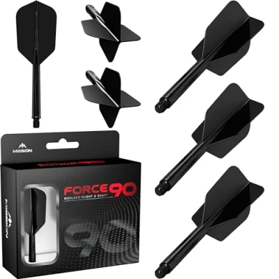 Afbeelding van MISSION FORCE 90 SLIM BLACK DART FLIGHTS INBETWEEN TWEENIE